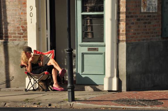 Tarde de leitura em New Orleans, na Louisiana - Estados Unidos
